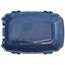 Amazon Basics Hund Transportbox für Haustiere, 2 Türen, 1 Dachöffnung, L 48 x B 32 x H 25 cm, Blau