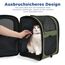 apollo walker HundeRucksack und KatzenRucksack für Kleine Haustiere(Belastbarkeit 2-15kg) - Gepolsterter Rückenstütze Hundetasche Atmungsaktiver Netz-Tierrucksack für Wandern, Reisen, Grün
