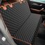 JOEJOY Hundedecke Auto Rückbank, Hundeschutz Auto Rückbank Kratzfeste und Wasserabweisende, Autoschondecke Hund Rücksitz, Rücksitzschoner Hund, 137 x 120 cm Schwarz