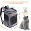 Morpilot Katzenrucksack, Hunderucksack für Katzen und Hunde Welpen, Atmungsaktive und Faltbare Haustier Rucksack mit Transparentes Fenster und Anti-offener Reißverschluss