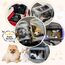 TOFFCAEA Transporttasche für Katze Hund, Hundetransportbox, Faltbare Katzentransportbox, tragbar, 5kg Katzen Hunde Tragebox, für mittelgroße Hunde, Katze (Dunkelgrau, L 43 x B 28 x H 28 cm)