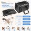 TOFFCAEA Transporttasche für Katze Hund, Hundetransportbox, Faltbare Katzentransportbox, tragbar, 5kg Katzen Hunde Tragebox, für mittelgroße Hunde, Katze (Dunkelgrau, L 43 x B 28 x H 28 cm)