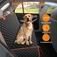 JOEJOY Hundedecke Auto Rückbank, Hundeschutz Auto Rückbank Kratzfeste und Wasserabweisende, Autoschondecke Hund Rücksitz, Rücksitzschoner Hund, 137 x 120 cm Schwarz