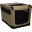 Amazon Basics Hundekäfig, weich, faltbar, 91 x 61 x 61 cm, Hellbraun