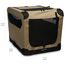 Amazon Basics 2 türige Tragbar weich faltbar käfig für Hund oder Katze, S (66 x 46 x 46 cm), Braun