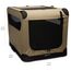 Amazon Basics Hundehütte mit 2 Türen, tragbar, weich, faltbar, weich, Größe M (76 x 54 x 54 cm), Beige