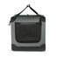 Amazon Basics Tragbarer, faltbarer Reisezwinger mit weichen Seiten und 4 Türen, Größe L, für Katzen, Hunde, Hasen und andere Kleintiere, Grau, L 91 x B 61 x H 61 cm