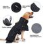 HEYWEAN Hundejacke Wasserdichter Hundemantel Reflektierende Jacke für kaltes Wetter mit weichem Fleecefutter Warmer Mantel für Hund Indoor & Outdoor Camping Wandern
