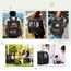 Lekespring Erweiterbar Katzenrucksack Hunderucksack für Katzen Hunde bis 8kg, Groß Katzen Rucksack Faltbare Haustier Rucksack, Schwarz