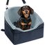 Vivifying Hundeautositz für kleine und mittelgroße Hunde, abnehmbare und waschbare Sitzerhöhung für Haustiere bis zu 11.3KG, Reisebett mit Staufächern und Sicherheitsgurt (Grau)