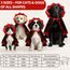 HSSPYY Karneval Hundekostüm Größe – Vampir Umhang mit Stehkragen & Doppelverschluss – Robust, Bequem & Ideal für Fasching, Umzug & Fotos - M (50 cm)