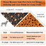 Vivifying Halloween Halstuch Hund, 2Pcs Einstellbare Dreieck Hundehalstuch mit Hexe Kürbis-Muster, Hundekostüm Halloween für kleine mittlere große Hunde L