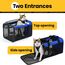 Conlun Katzentransportbox,Weiche Katzentransporttasche mit 4-seitigem Netz, Flugzeugtaugliche Katzentasche für Kleine&Mittelgroße Katze Kätzchen Welpen bis 6 Kg, Hundetransportbox Faltbar-M, Blau