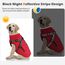 Woiil Hundemantel Hundejacke Wintermantel für Mittelgroße Hunde, Hundemantel Winter mit Geschirr, Hunde Wintermantel Kostüm Ärmellose Baumwolle Gepolsterte Weste Wasserdicht Warme Reflektierend, Rot M
