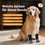 2 Paar Anti-Rutsch-Hundesocken, Weiche Socken für den Pfotenschutz von Hunden mit verstellbarem Klettverschluss für Innenbereich