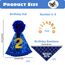 Hunde Geburtstag Hut Bandana Set, 3 Stücke Hunde Geburtstags Bandana Mütze mit 8 Bling Nummern, Hundegeburtstagsgeschenk, Hund Geburtstag Deko (Blau)