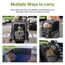 Lekespring Katzen Rucksack Hunderucksack für Große Katzen Hunde bis 12kg, Erweiterbar Faltbare Haustier Rucksack mit Innerer Sicherheitsleine und Haustiermatte, Grau-XL
