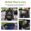 Lekespring Erweiterbar Katzenrucksack Hunderucksack für Katzen Hunde bis 8kg, Groß Katzen Rucksack Faltbare Haustier Rucksack, Schwarz