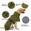 HEYWEAN Hundejacke Wasserdichter Hundemantel Reflektierende Jacke für kaltes Wetter mit weichem Fleecefutter Warmer Mantel für Hund Indoor & Outdoor Camping Wandern