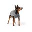 HUNTER Hundepullover MALMÖ, Farbe: grau, klassisches Zopfstrick-Muster, wärmend & bequem, elastisch für optimalen Sitz, reflektierend für mehr Sichtbarkeit, waschbar bei 30°C, Größe: 35