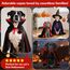 HSSPYY Karneval Haustierkostüm Größe S – Vampir Umhang mit Stehkragen & Doppelverschluss – Robust & Bequem für Fasching, Umzug & Fotos - S (40 cm)