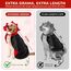HSSPYY Karneval Hundekostüm Größe – Vampir Umhang mit Stehkragen & Doppelverschluss – Robust, Bequem & Ideal für Fasching, Umzug & Fotos - L(60 cm)