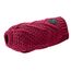 HUNTER Hundepullover MALMÖ, Farbe: bordeaux, klassisches Zopfstrick-Muster, wärmend & bequem, elastisch für optimalen Sitz, reflektierend für mehr Sichtbarkeit, waschbar bei 30°C, Größe: 40