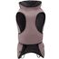 Hunter Hundemantel Uppsala, Farbe: Altrosa, 2in1 Design mit herausknüpfbarem Innenfutter, wasserabweisend, reflektierende Paspeln, geschlossene Bauchseite, optimaler Sitz, Größe: 45