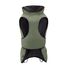 Hunter Hundemantel Uppsala, Farbe: Khaki, 2in1 Design mit herausknüpfbarem Innenfutter, wasserabweisend, reflektierende Paspeln, geschlossene Bauchseite, optimaler Sitz, Größe: 70
