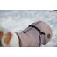 Hunter Hundemantel Uppsala, Farbe: Altrosa, 2in1 Design mit herausknüpfbarem Innenfutter, wasserabweisend, reflektierende Paspeln, geschlossene Bauchseite, optimaler Sitz, Größe: 75