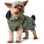 Hunter Hundemantel Uppsala, Farbe: Khaki, 2in1 Design mit herausknüpfbarem Innenfutter, wasserabweisend, reflektierende Paspeln, geschlossene Bauchseite, optimaler Sitz, Größe: 30