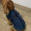 Woiil Hundemantel Hundejacke Wintermantel für Grosse Hunde, Hundemantel Winter mit Geschirr, Hunde Wintermantel Ärmellose Baumwolle Gepolsterte Weste Wasserdicht Warme Reflektierend, Navyblau 3XL