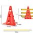 ACXIN 6er Sports Steckhürdenset 12 Kegel + 6 Stangen Agility Hürden Steckhürden Set, Koordinationstraining für Kinder Hunde Teamsport Fussball, Multifunktionskegel | Höhe: 32 cm | Stange: 100 cm