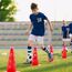 ACXIN 6er Sports Steckhürdenset 12 Kegel + 6 Stangen Agility Hürden Steckhürden Set, Koordinationstraining für Kinder Hunde Teamsport Fussball, Multifunktionskegel | Höhe: 32 cm | Stange: 100 cm