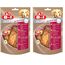 8in1 Fillets Pro Skin & Coat Hunde-Snack mit Hähnchen, funktionale Leckerlis für Hunde, aromatisiert mit Leinsamenöl, 80 g Beutel (Packung mit 2)