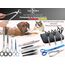 Zupfzange für Hundeohren Haarzange Hunde Haarzupfzange Tierhaar-Entferner Edelstahl Rostfrei mit Innenzahnung ohne Sperre in Profi-Qualität (18 cm)