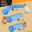 Hunde Agility Tunnel - Hundetunnel Spieltunnel Agilitytunnel Hundehöhle inkl. Heringe und Transporttasche (200 x 43 cm)