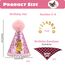 Hunde Geburtstag Hut Bandana Set, 3 Stücke Hunde Geburtstags Bandana Mütze mit 8 Bling Nummern, Hundegeburtstagsgeschenk, Hund Geburtstag Deko (Rosa)