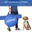 JMMPOO Agility Set Hunde, 65-Teiliges Agility Ausrüstung für Hundetraining Spiele mit Hundetunnel, Hürden, 8 Slalomstangen, Springring, 2 Tennis Ball Spielzeuge, Pause-Box, Leckerlibeutel, Tragetasche