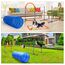JMMPOO Agility Set Hunde, 65-Teiliges Agility Ausrüstung für Hundetraining Spiele mit Hundetunnel, Hürden, 8 Slalomstangen, Springring, 2 Tennis Ball Spielzeuge, Pause-Box, Leckerlibeutel, Tragetasche