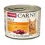 animonda Carny Adult Herzhafte Variation (12 x 200 g), Katzennassfutter für ausgewachsene Katzen, Nassfutter mit 100 % frischen, fleischlichen Zutaten, Katzenfutter ohne Getreide und Zucker