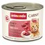 animonda Carny Katzen Nassfutter Rind + Herz (6 x 200g), getreidefreies Katzen Nassfutter ohne Zucker, mit frischen fleischigen Zutaten