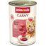 animonda Carny Katzen Nassfutter Rind + Herz (6 x 400g), getreidefreies Katzen Nassfutter ohne Zucker, mit frischen fleischigen Zutaten