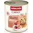 animonda Carny Katzen Nassfutter Huhn + Pute + Entenherzen (6 x 800g), getreidefreies Katzen Nassfutter ohne Zucker, mit frischen fleischigen Zutaten