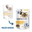 Perfect Fit Sensitive 1+ Katzennassfutter mit Huhn in Sauce, 12 Portionsbeutel, 12x85g – Premium Katzenfutter nass, für sensible Katzen ab 1 Jahr, ohne Weizen & Soja, zur Unterstützung der Verdauung