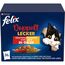Felix So gut wie es aussieht Doppelt Lecker Katzenfutter nass in Gelee, Sorten-Mix, 4er Pack (4 x 24 Beutel à 85g)