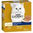Gourmet Gold Feine Pastete Katzenfutter nass, Sorten-Mix, 12er Pack (12 x 8 Dosen à 85g)