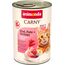 animonda Carny Katzen Nassfutter Rind + Pute + Shrimps (6 x 400g), getreidefreies Katzen Nassfutter ohne Zucker, mit frischen fleischigen Zutaten