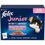 Felix So gut wie es aussieht Junior Kittenfutter nass in Gelee, Sorten-Mix, 6er Pack (6 x 12 Beutel à 85g)