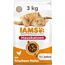 IAMS Indoor Katzenfutter trocken mit Huhn - Trockenfutter für Hauskatzen ab 1 Jahr, 3 kg